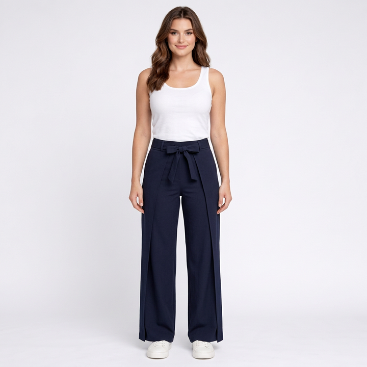Aria | Leinenhosen mit weitem Schnitt