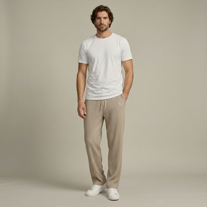 Christophe | Modische Hosen mit weitem Bein und elastischem Bund