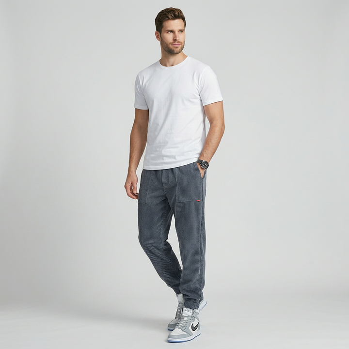 Kenji | Kord-Broek in Übergröße mit Stretchbund