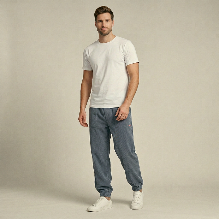 Kenji | Kord-Broek in Übergröße mit Stretchbund