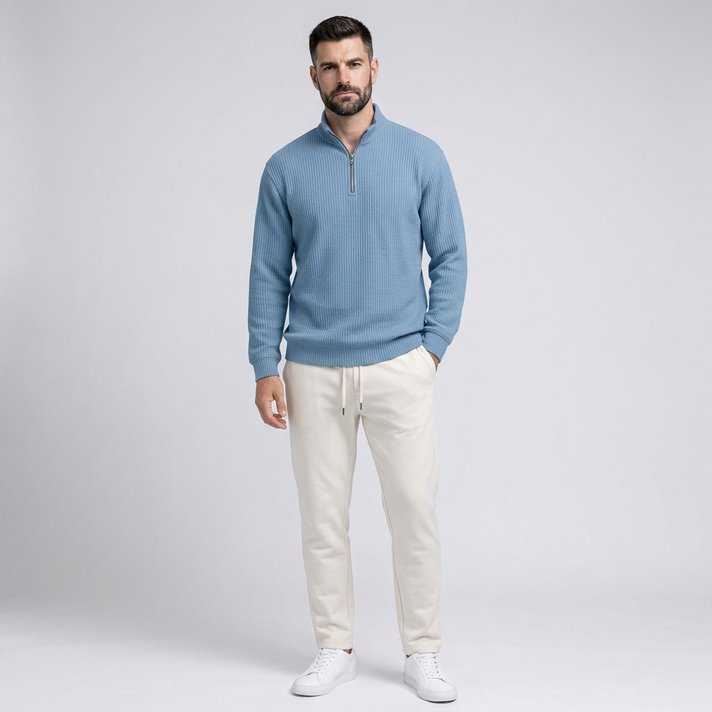 Jonas | Eleganter Zip Pullover für jeden Tag