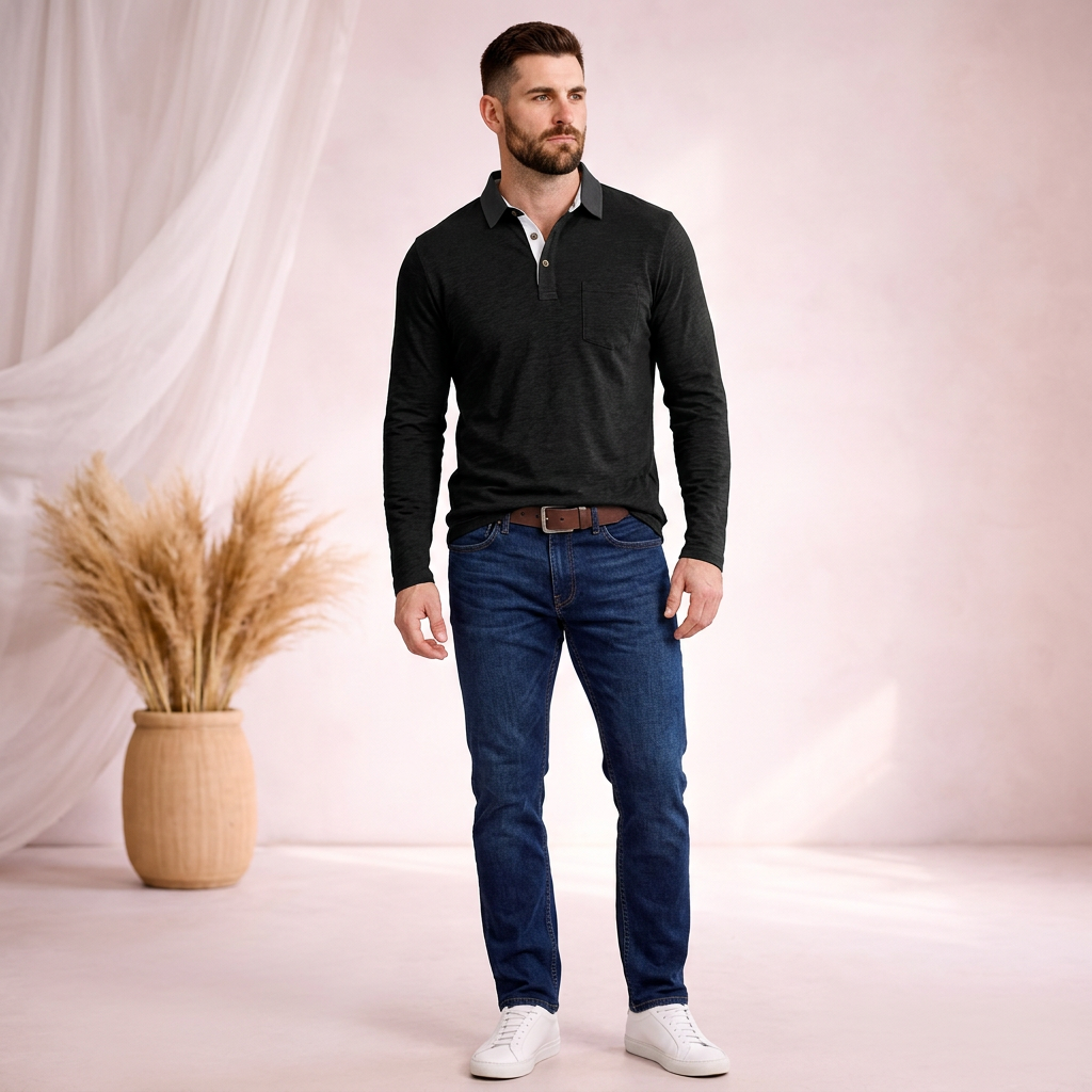 Adrian | Modernes Langarmhemd für Herren