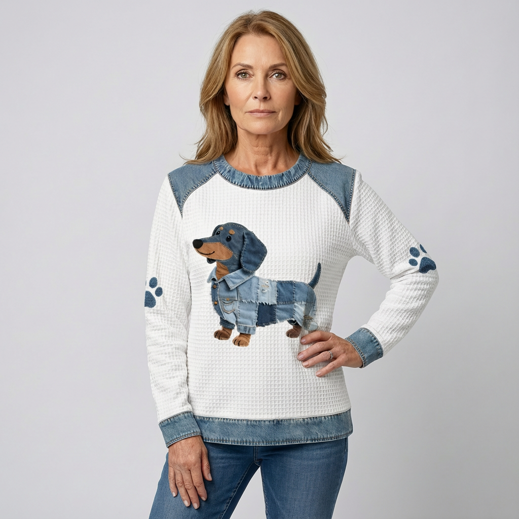 Clara | Niedlicher Dackel mit Patchwork-Details