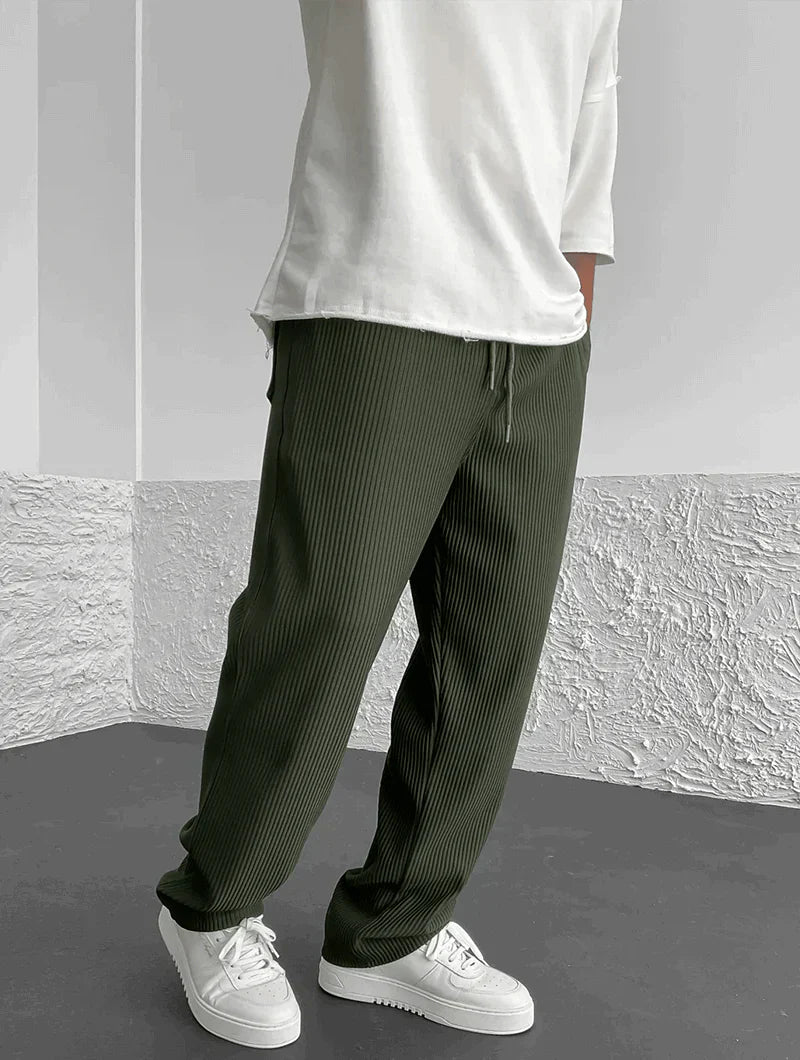 Christophe | Modische Hosen mit weitem Bein und elastischem Bund