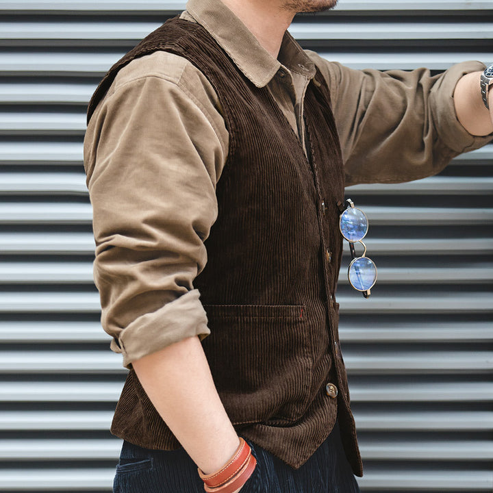 Herrenjacke aus Kord im angesagten Vintage-Stil