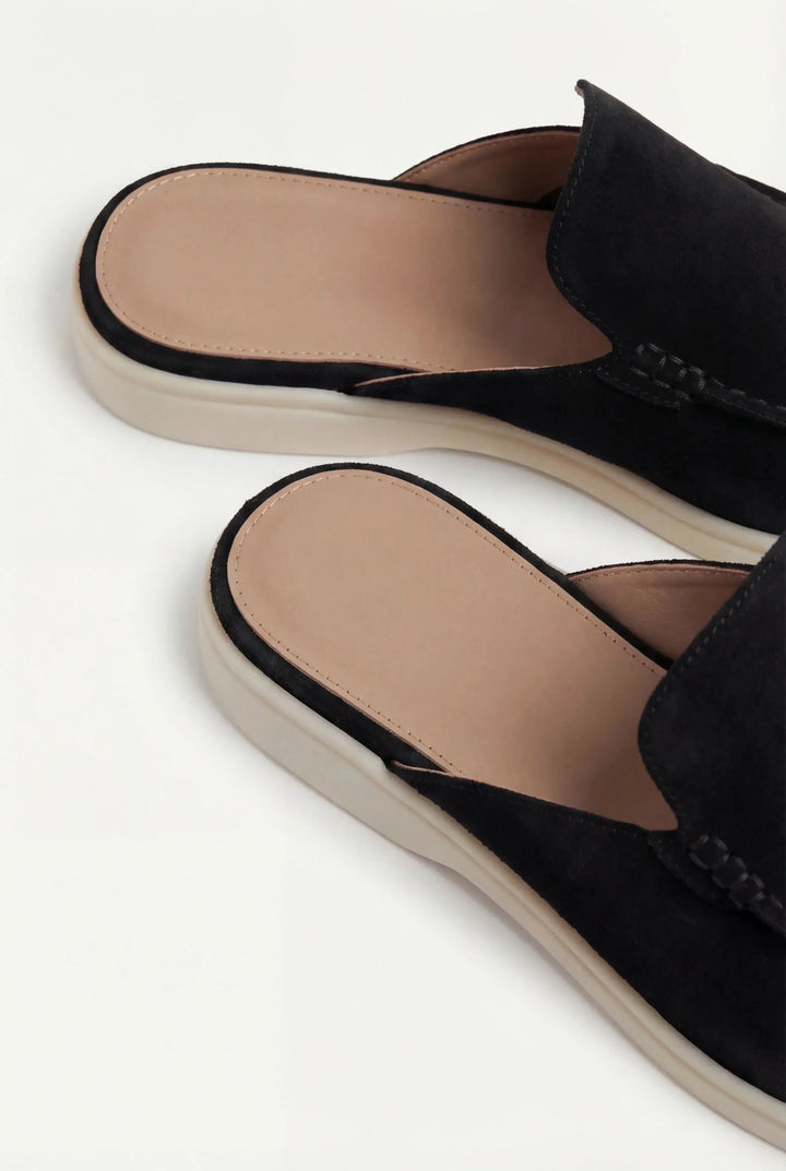 Zoe | Stilvolle Wildleder Mules Zeitlos Chic