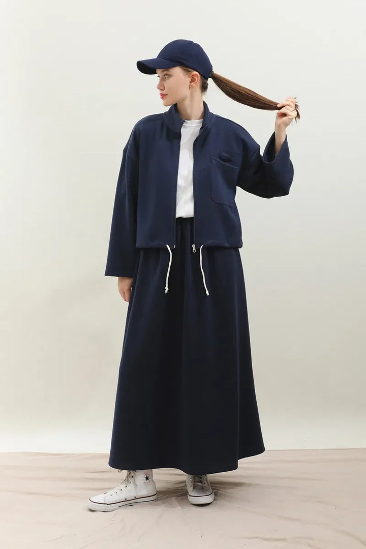Zweiteiliges Stoff-Set im Oysho-Stil für Damen