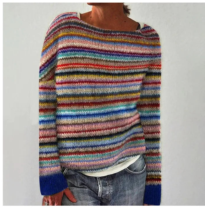 Rose | Retro-Herbstpullover mit einzigartigem Design