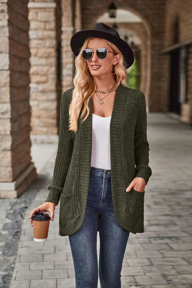Mikaela | Strickjacke mit langen Ärmeln