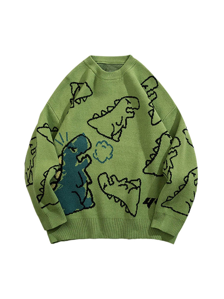 Terra | Kinderpullover mit Dino-Druck im Vintage-Stil