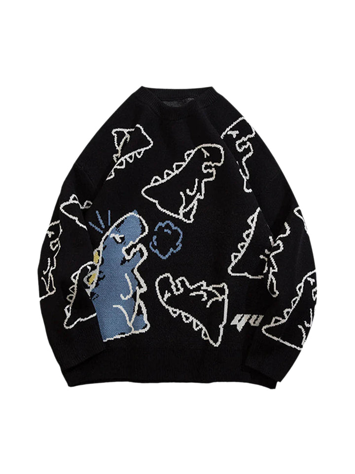 Terra | Kinderpullover mit Dino-Druck im Vintage-Stil
