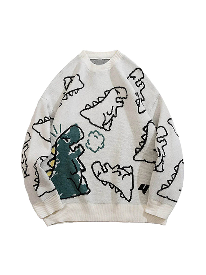 Terra | Kinderpullover mit Dino-Druck im Vintage-Stil