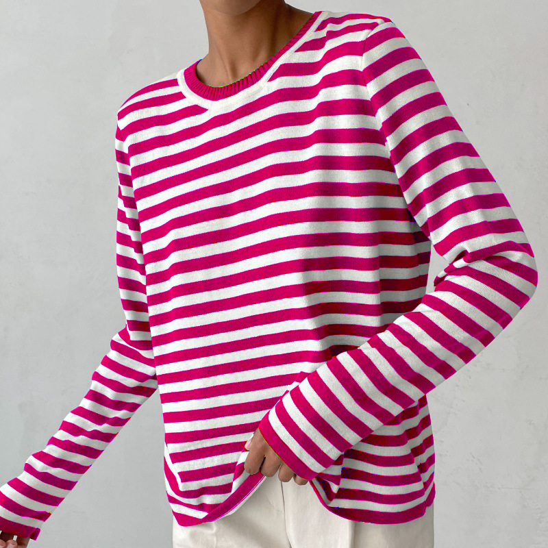 Elegantes gestreiftes T-Shirt | Sommerlich  Leichter Stoff