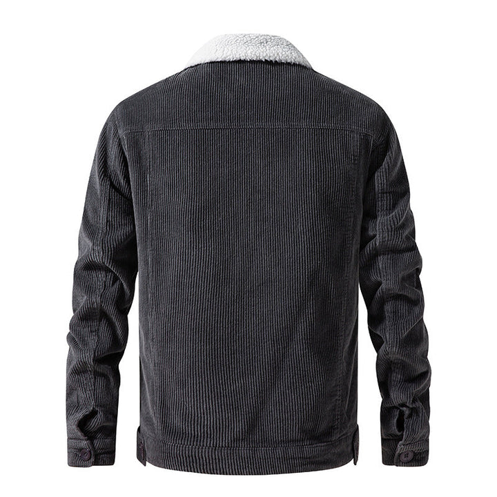 Kuschelige Sherpa-Jacke aus weichem Cordstoff