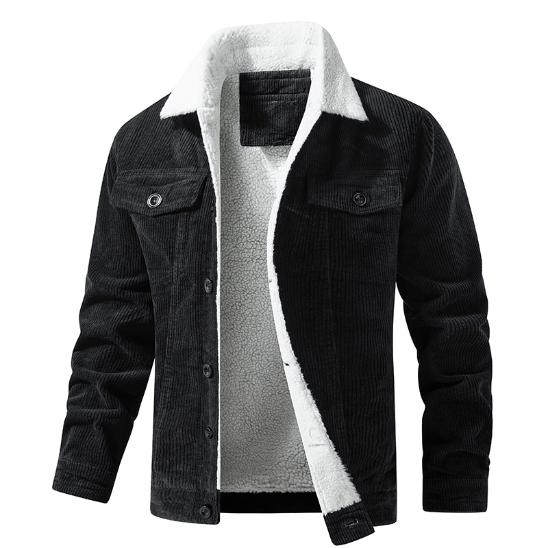 Kuschelige Sherpa-Jacke aus weichem Cordstoff