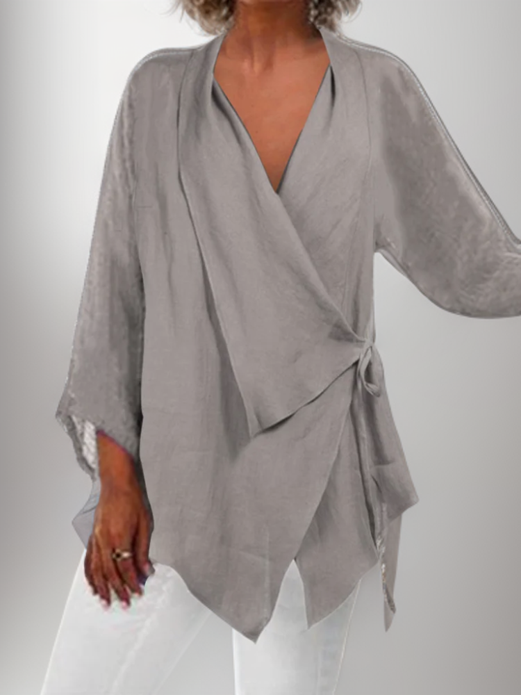 Tunika mit unregelmäßigem Saum & elegantem Schnitt