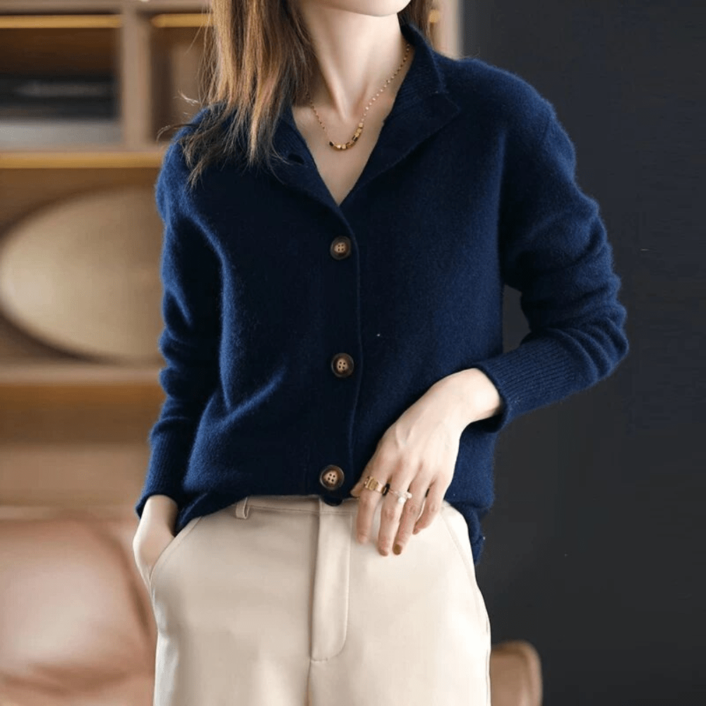 Hanna | Stilvolles Damen Strick-Gilet modern