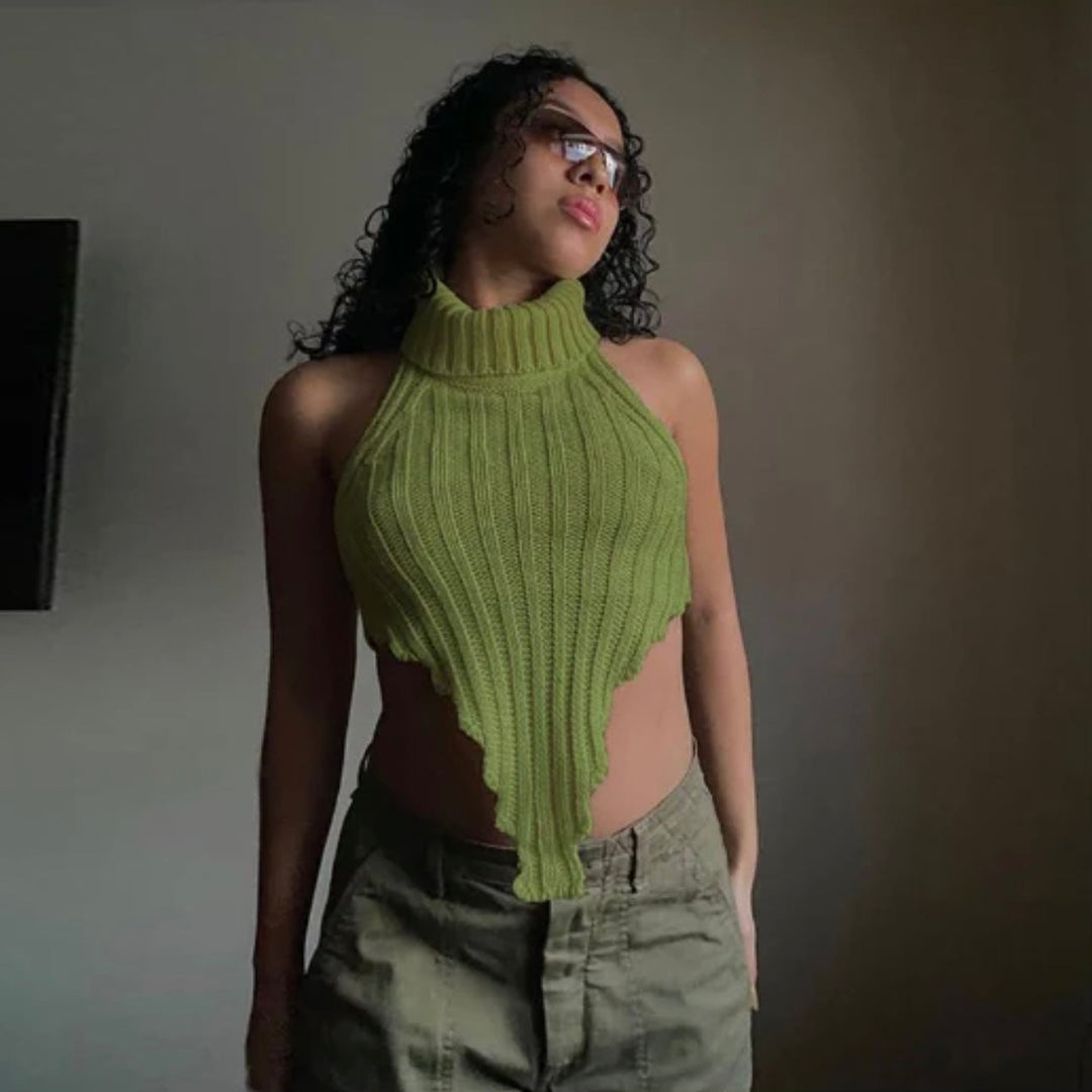 Stricktop mit elegantem Schnitt für sommerliche Outfits