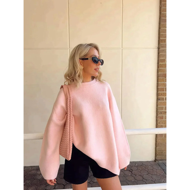 Hanna | Cozy Damen-Pullover pink für Alltag