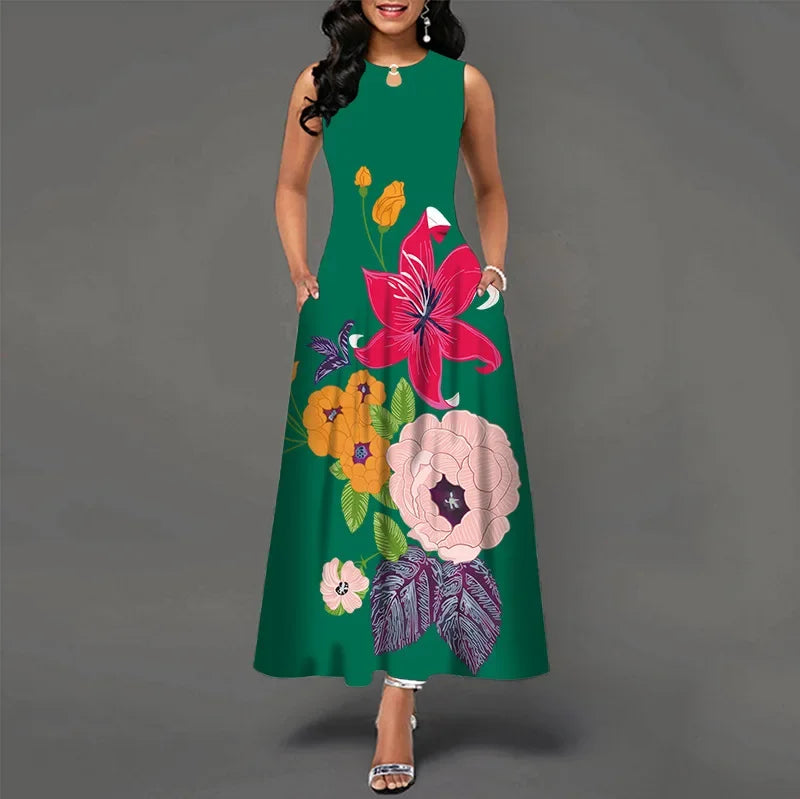 Amara | Kleid mit romantischem Blumendruck