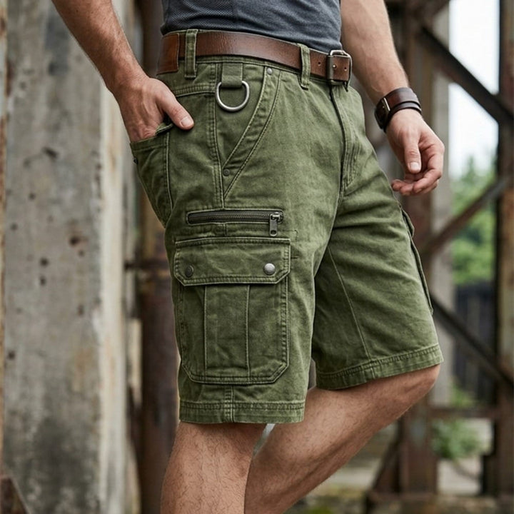Nico | Denim Cargo Shorts Herren Zeitlos