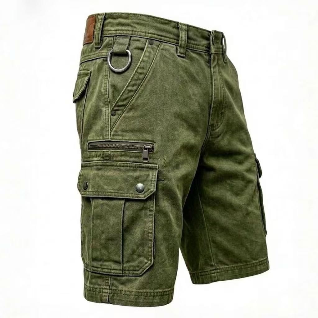 Nico | Denim Cargo Shorts Herren Zeitlos