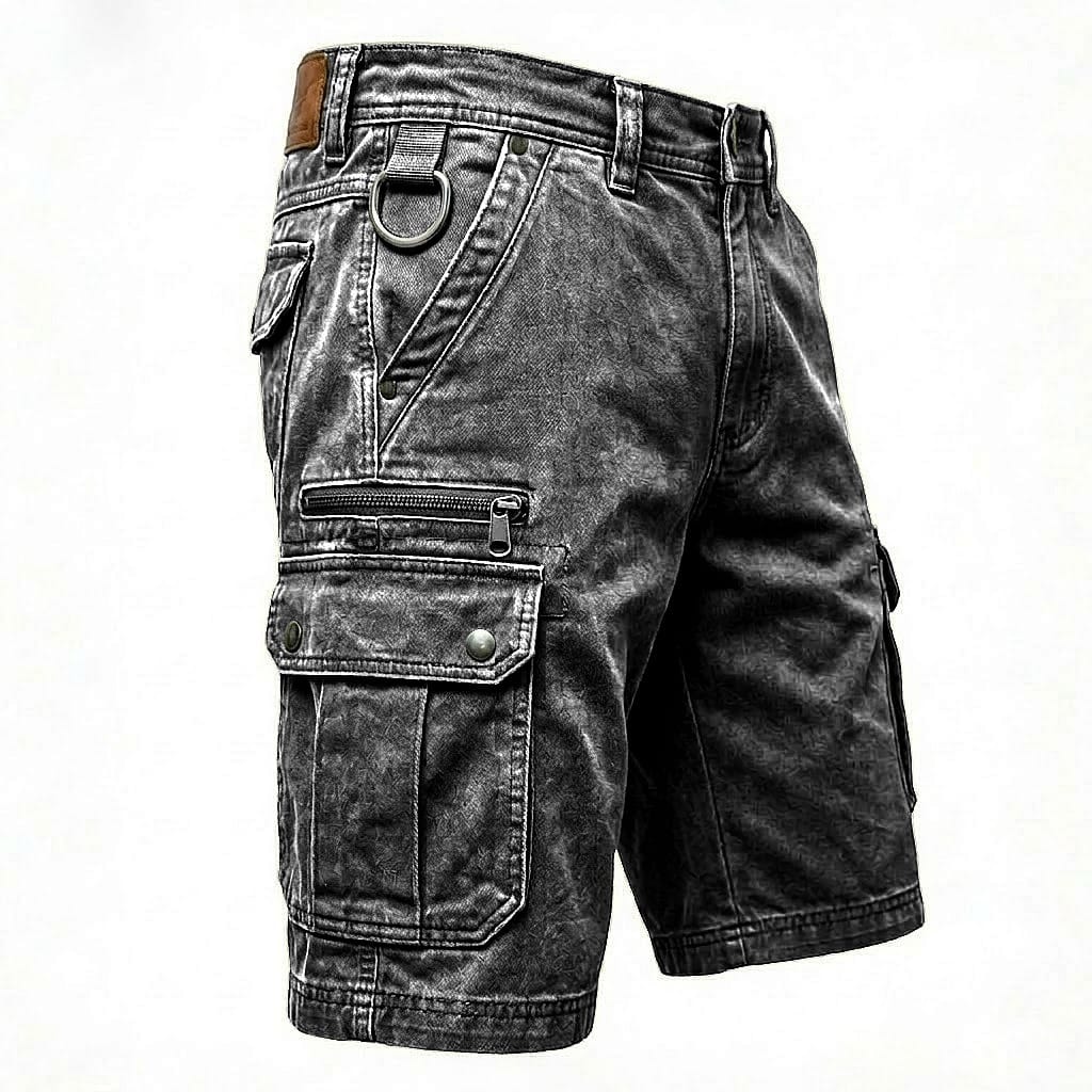 Nico | Denim Cargo Shorts Herren Zeitlos