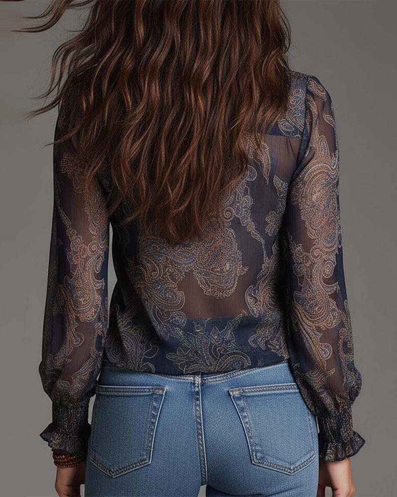 Bianca | Stilvolle Bluse im Halbzip Look