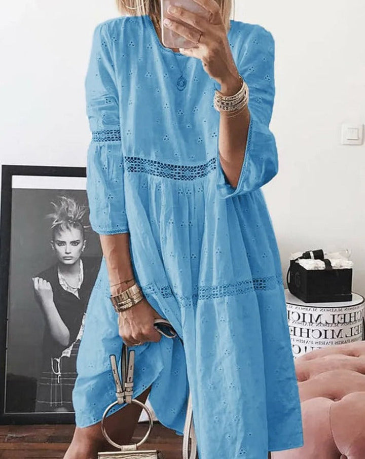 Isabelle | Elegantes besticktes Kleid