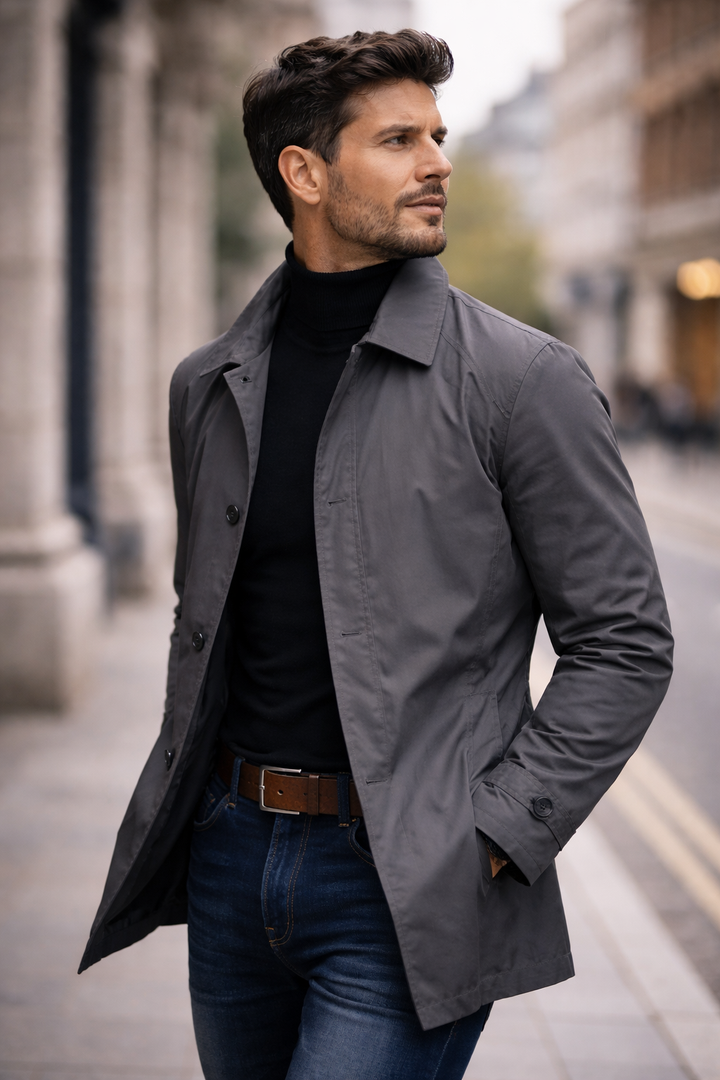 Leon | Eleganter Herrenmantel mit modernem Schnitt
