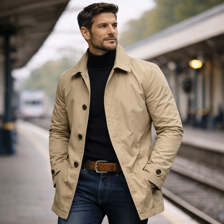 Leon | Eleganter Herrenmantel mit modernem Schnitt