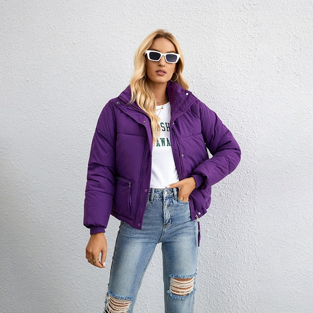 Velina | 2023 Stylische Parkas Kuschelige Jacke mit Reißverschluss für kalte Tage
