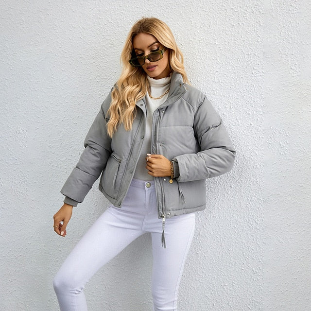 Velina | 2023 Stylische Parkas Kuschelige Jacke mit Reißverschluss für kalte Tage
