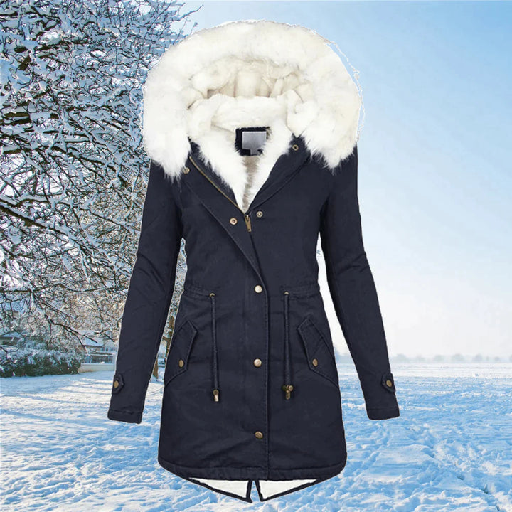 ARIANA | DER NEUE PARKA JACKE MIT KAPUZE UND FELLFUTTER IN ÜBERGRÖSSE