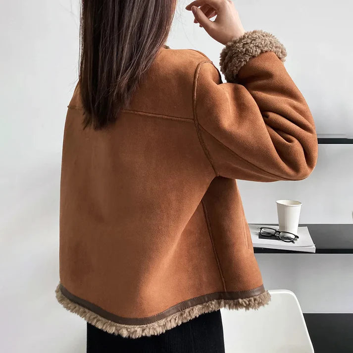 Lilian-Thouram | Jacke Mit Sherpa-Besatz