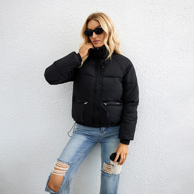 Velina | 2023 Stylische Parkas Kuschelige Jacke mit Reißverschluss für kalte Tage