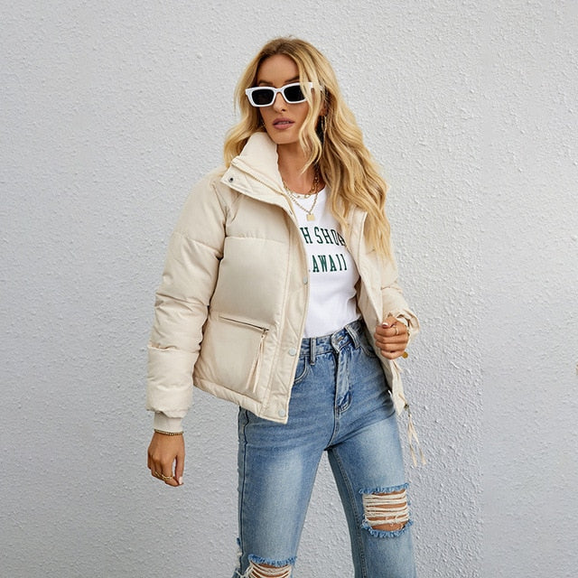 Velina | 2023 Stylische Parkas Kuschelige Jacke mit Reißverschluss für kalte Tage