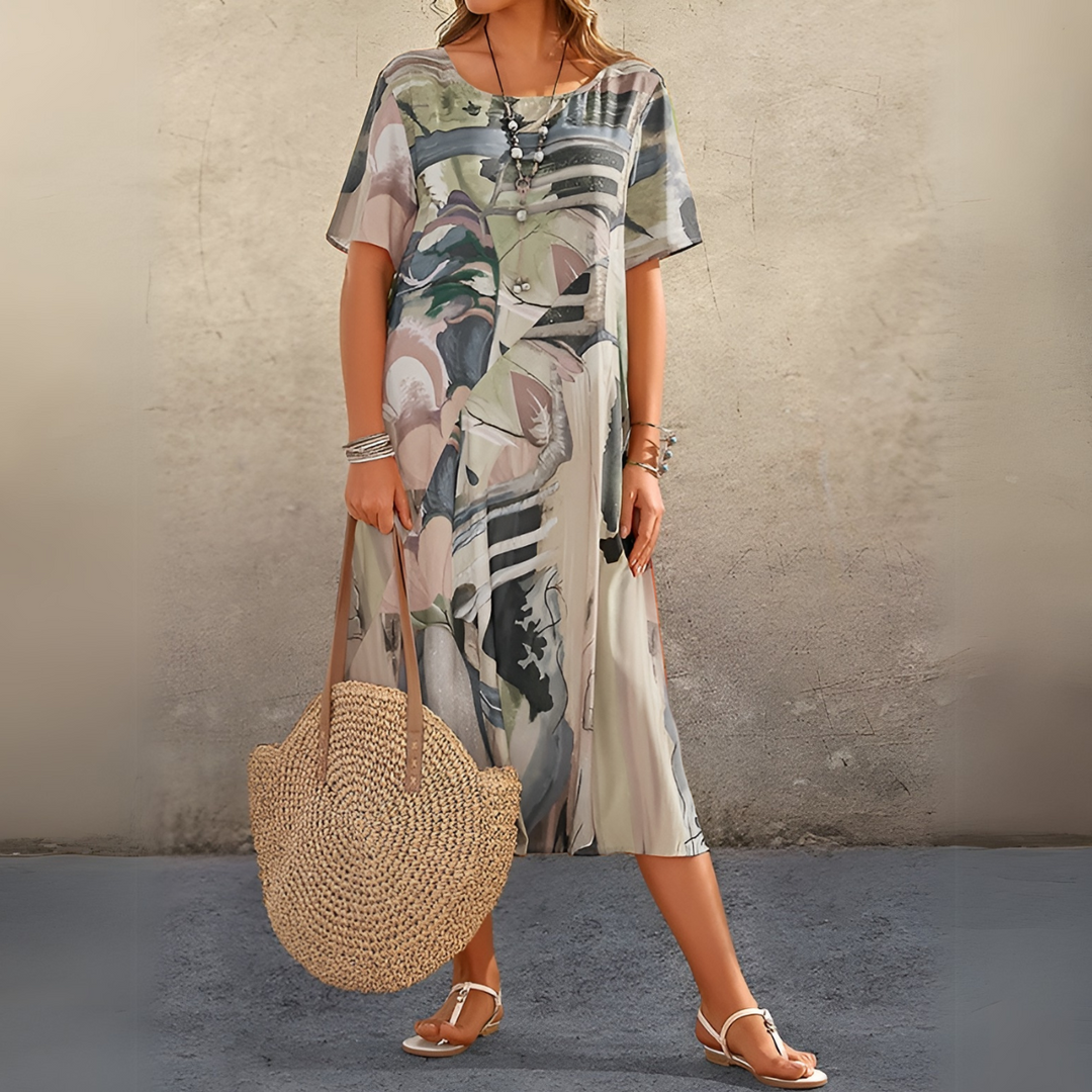Selina | leichtes florales kleid stil