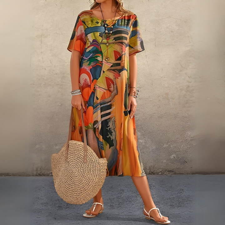 Selina | leichtes florales kleid stil