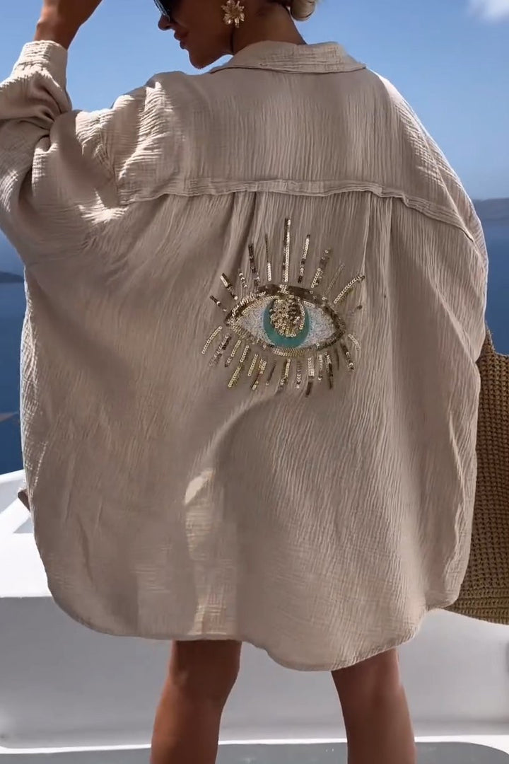 Jecelyn Oversize Bluse für stilvolle Looks mit luftiger Eleganz