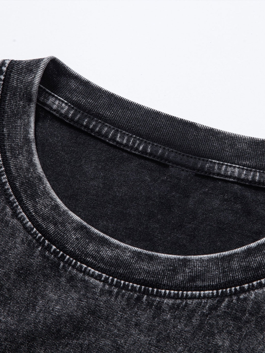 Lewis | Langarmshirt mit gewaschenem Used-Look Finish