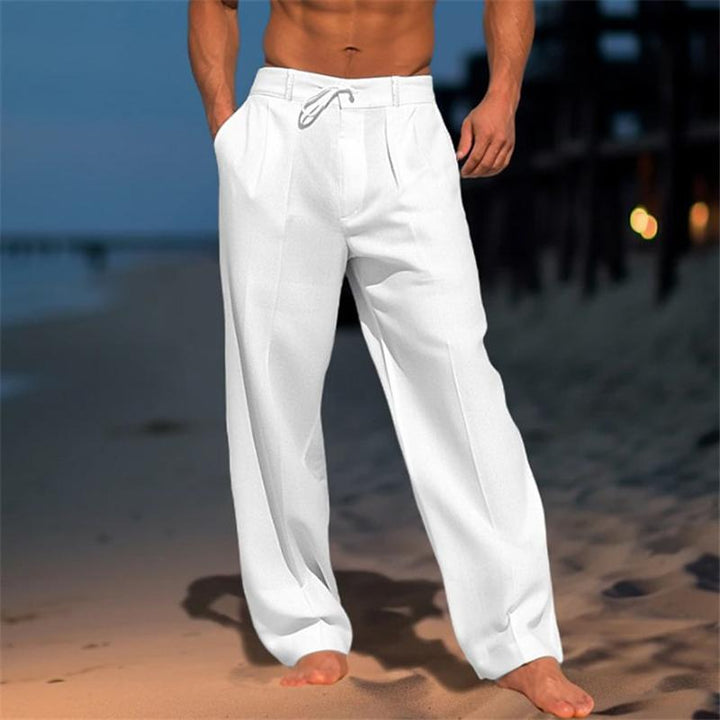 Pieter | Leinenhose in einfarbigem, leichtem Design