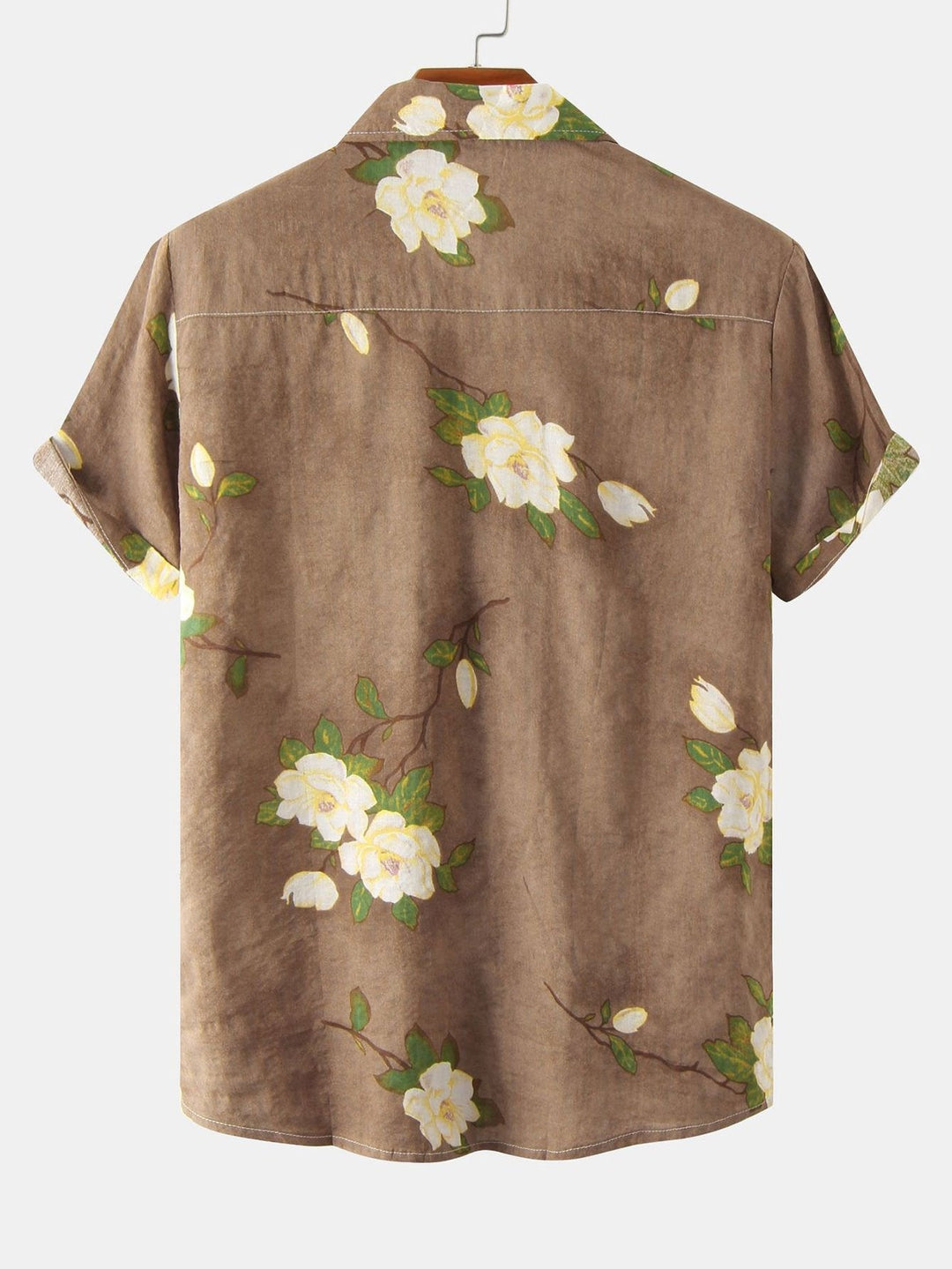 Hemd mit Blumenprint und Knopfleiste Damen