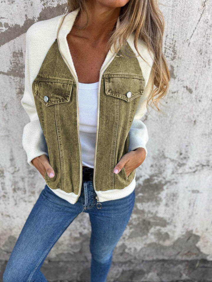 Oliva | Moderne Jacke mit Denim im Urban Look