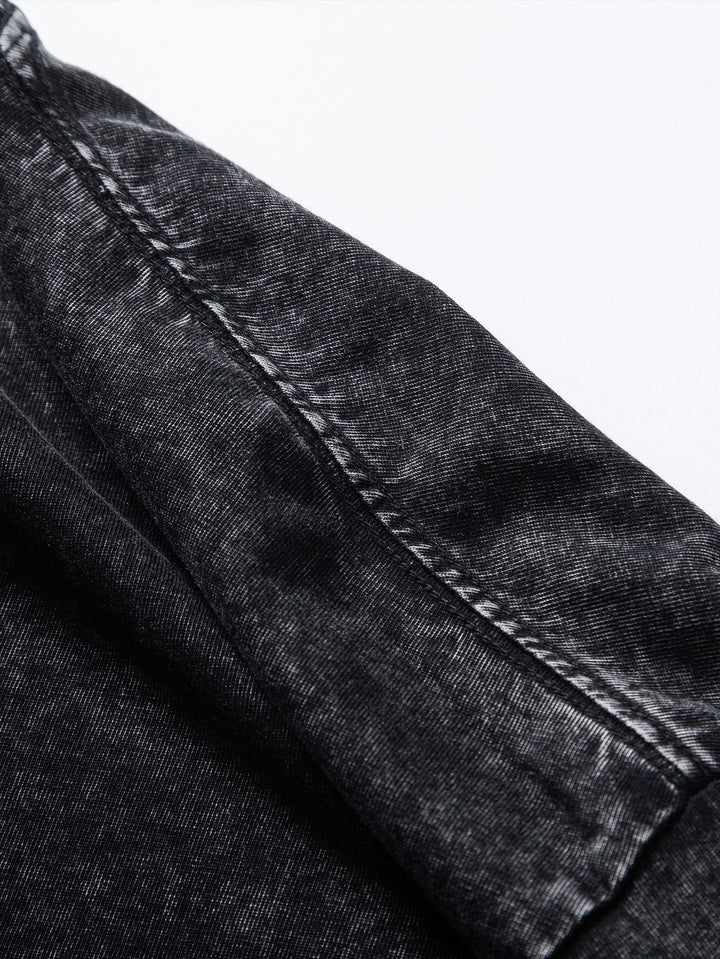 Lewis | Langarmshirt mit gewaschenem Used-Look Finish