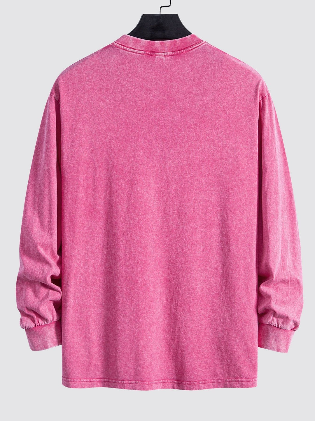 Lewis | Langarmshirt mit gewaschenem Used-Look Finish
