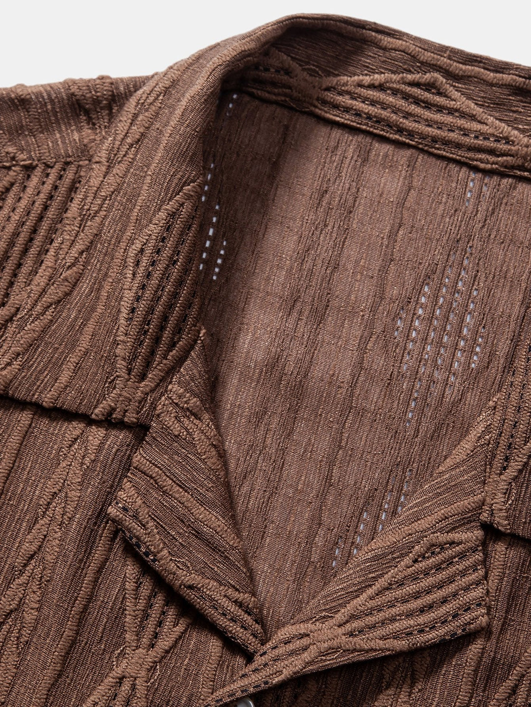 Kubanisches Hemd mit Jacquard-Muster