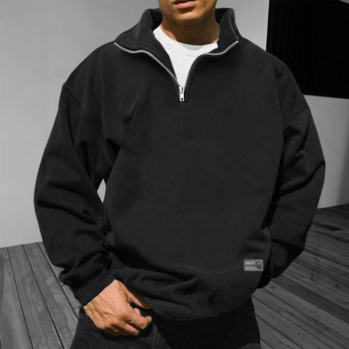 Fabian | Stilvolles Herren Sweatshirt mit Stehkragen