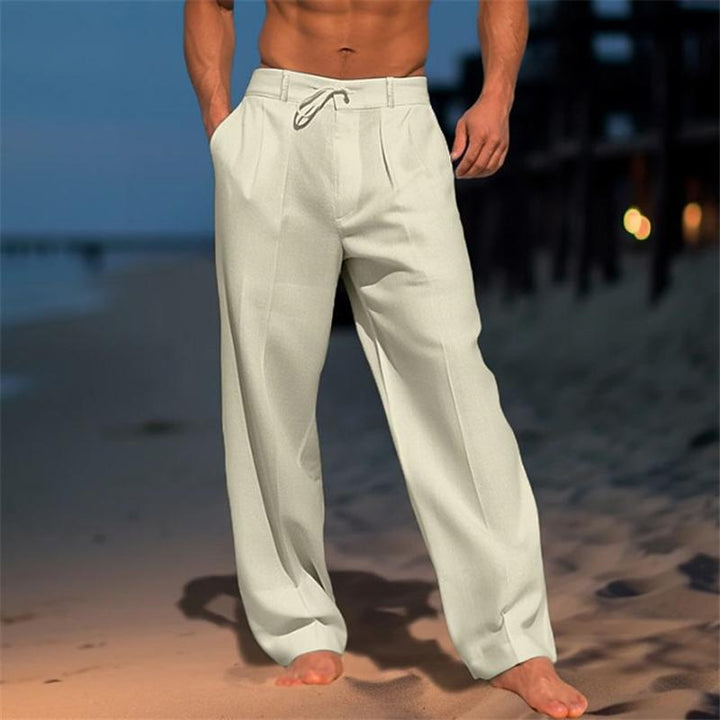 Pieter | Leinenhose in einfarbigem, leichtem Design