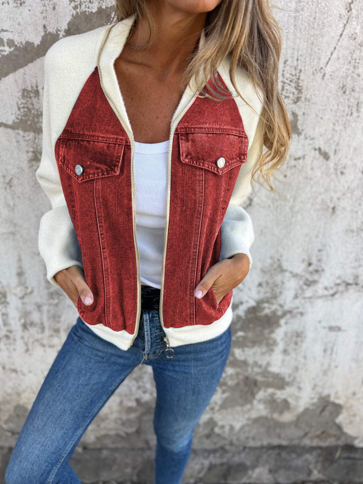 Oliva | Moderne Jacke mit Denim im Urban Look